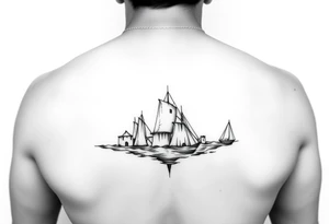 OLAS DE MAR AL REDEDOR DEL BICEPS, DE MANERA SUTIL, LA MAREA MÁS ALTA SE CONVIERTE EN CORAZÓN. tattoo idea