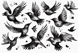 jigsaw puzzle piece with birds flying from it tattoo idea