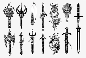 Weapons tattoo idea