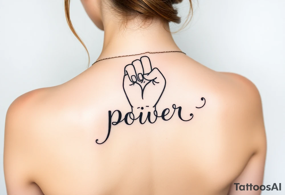 Resist power tattoo idea