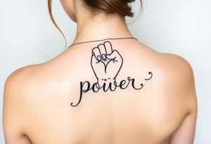 Resist power tattoo idea