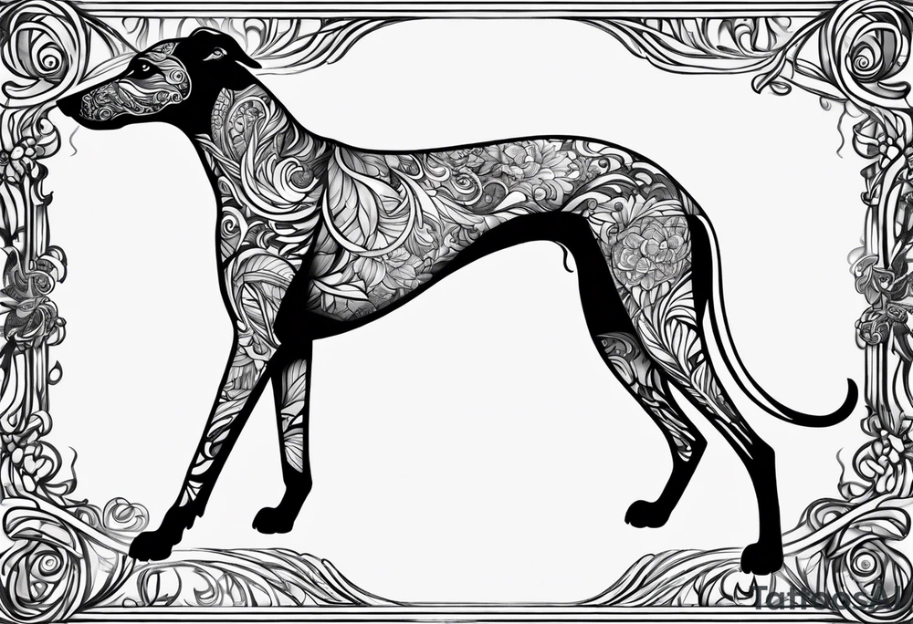 Greyhound tattoo idea