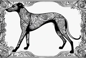 Greyhound tattoo idea