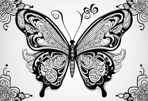 Create a Fine Line tattoo made out of the name Mingo and very pretty maybe a butterfly tattoo idea