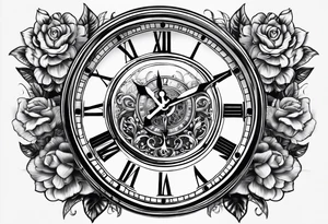 Time, money, clock tattoo idea