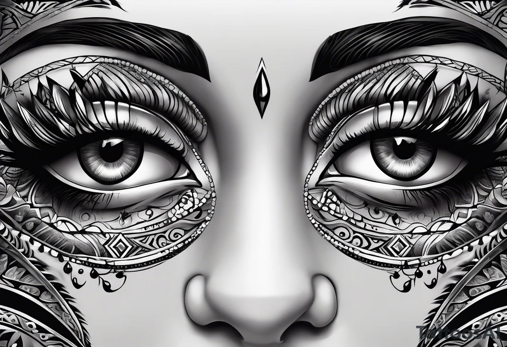 Copperhead eyes tattoo idea