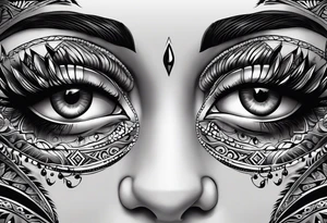 Copperhead eyes tattoo idea