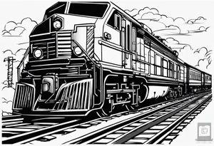 Train tracks tattoo idea