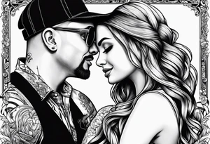 Father, daughter, meaningful, music, tattoo idea