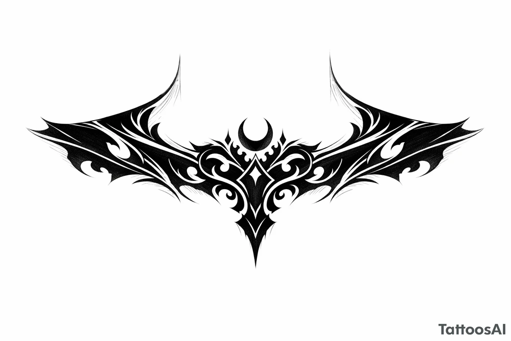 neckline tattoo along the collarbone tattoo idea
