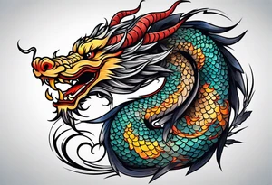 chinese dragon tattoo idea