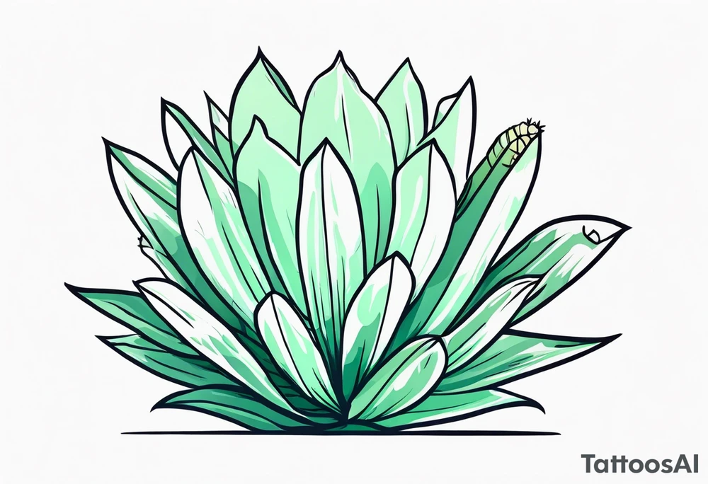 Ghost cactus tattoo idea