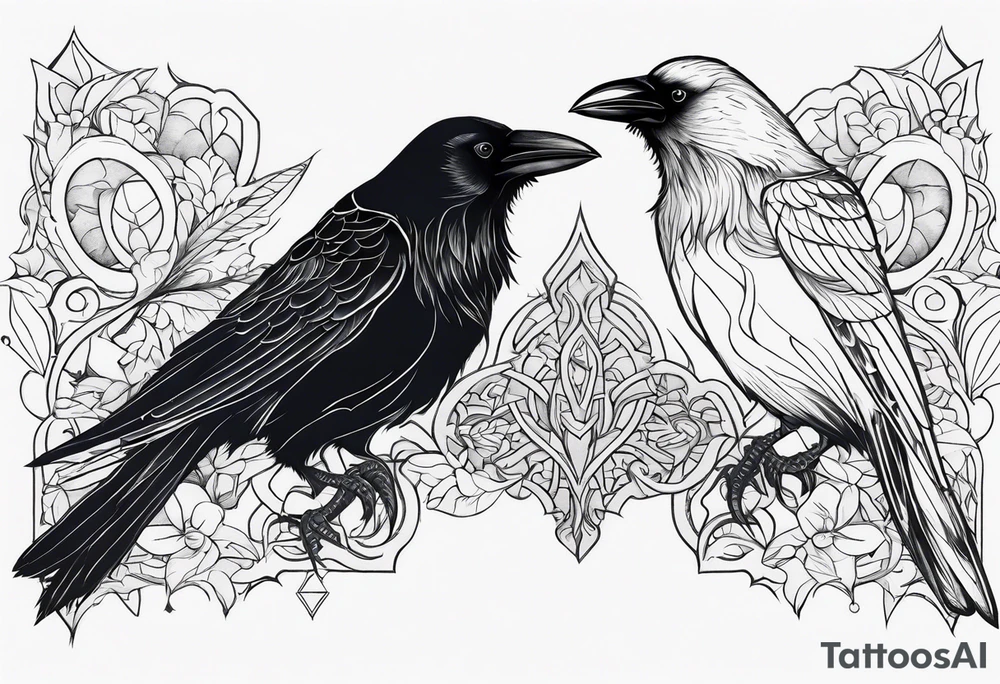 crows, tattoo idea