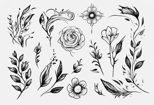 Design a minimalistic tattoo that visually interprets the line 'tread softly because you tread on my dreams' from Keats' poem. tattoo idea