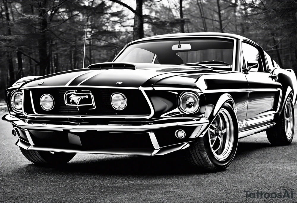 Mustang car tattoo idea