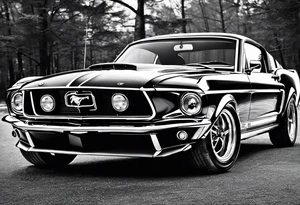 Mustang car tattoo idea