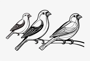 Three little birds Jamaica tattoo idea