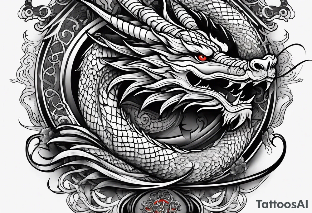 Traditional Chinese Dragon tattoo idea