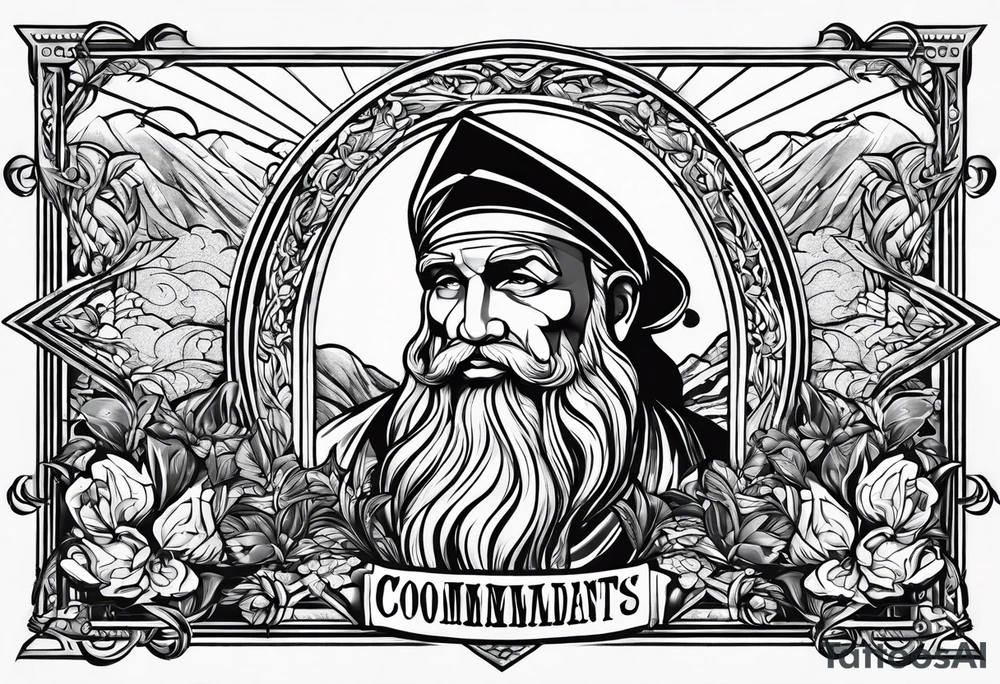 Moses finds 10 commandments tattoo idea