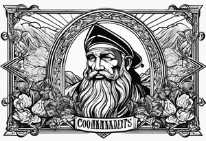 Moses finds 10 commandments tattoo idea