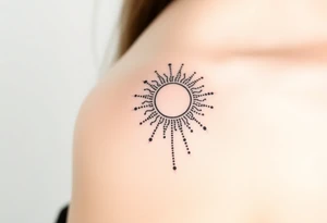 The sun cascading tattoo idea
