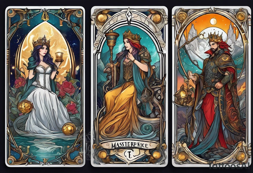 Descendants Haedes as a tarot card tattoo idea