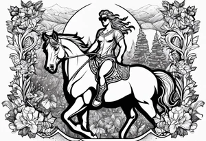 centaur with sunglasses tattoo idea