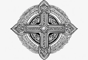 Coptic cross tattoo idea