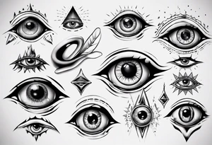 crying eye tattoo idea