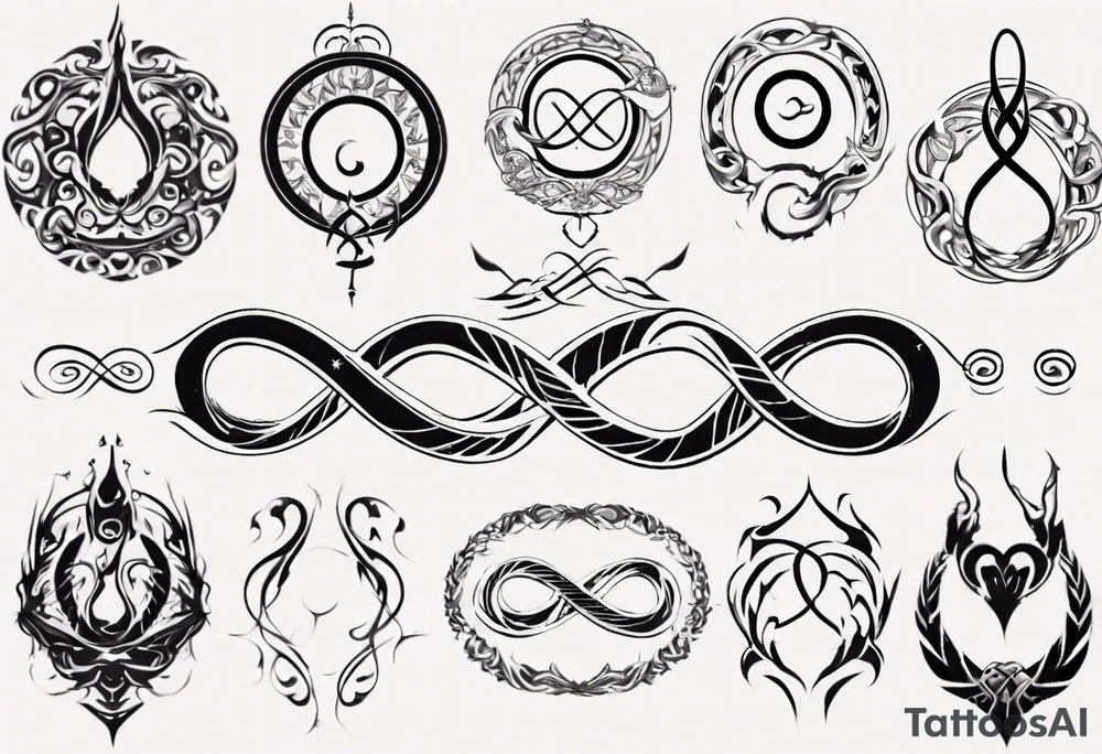 simple infinity loop tattoo idea