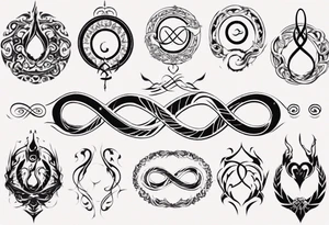 simple infinity loop tattoo idea