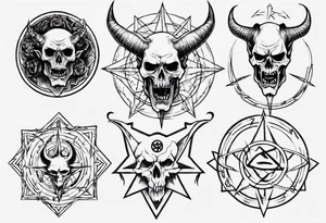 Satanic tattoo idea