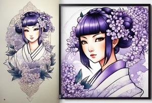 Hinata hyuga lilac tattoo idea