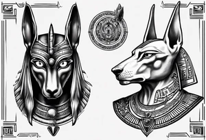 anubis vs horus tattoo idea