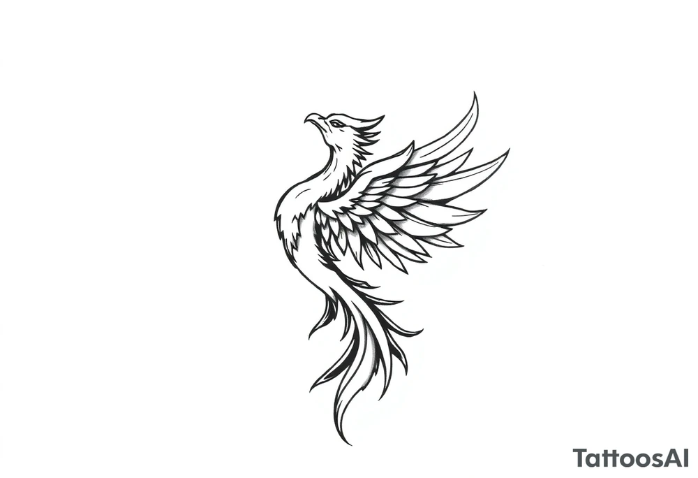 Phoenix rising tattoo idea