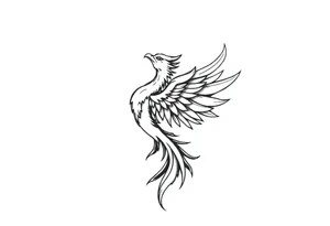 Phoenix rising tattoo idea