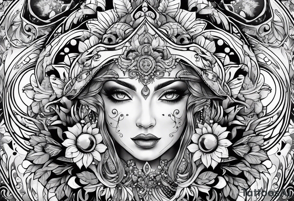 Psychedelic tattoo idea
