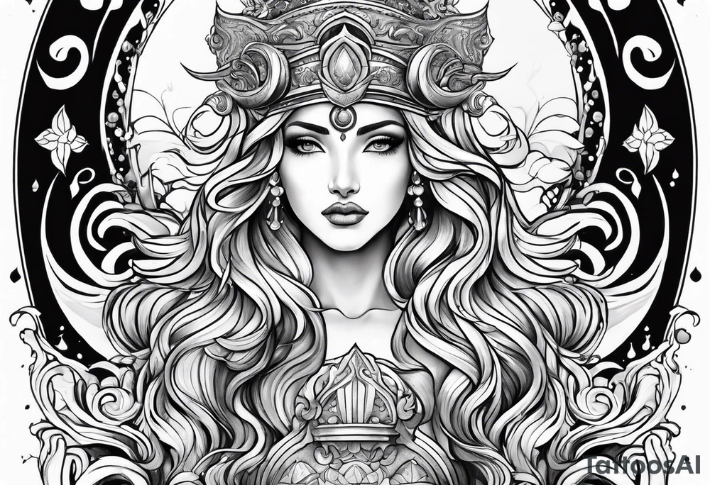 Water bearer  aquarius tattoo idea