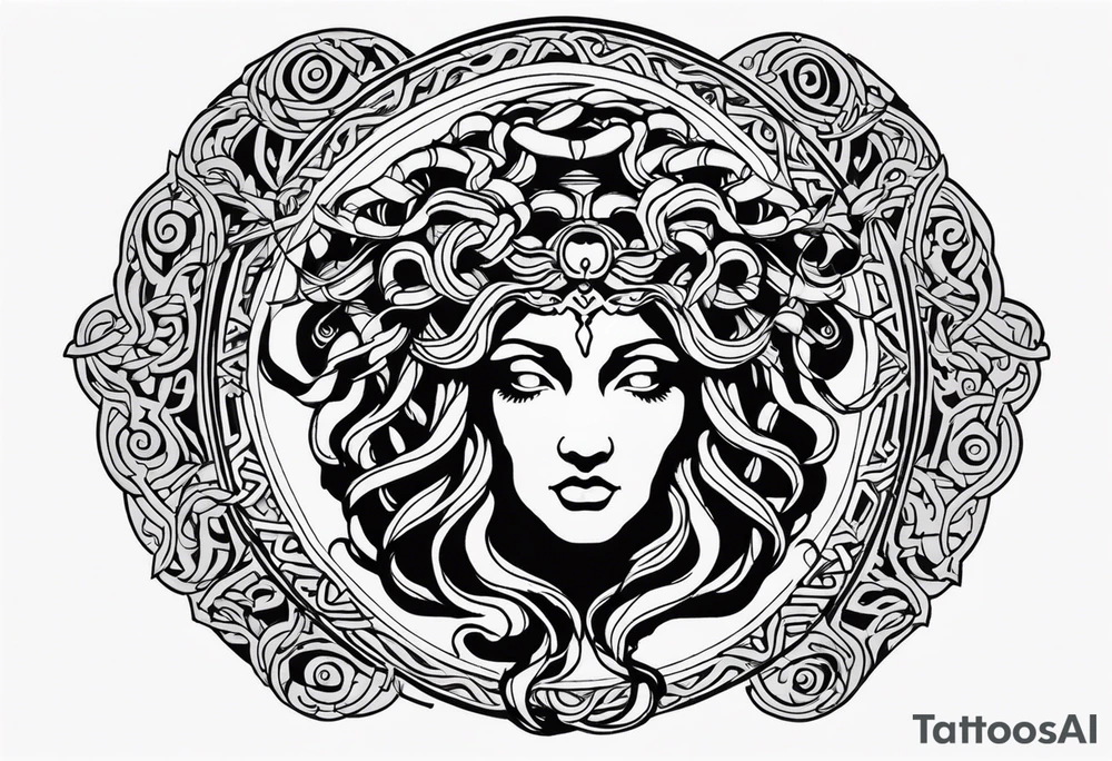 Gorgon Medusa, ancient greece tattoo idea