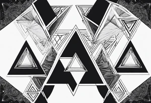 3 interconnecting triangles tattoo idea