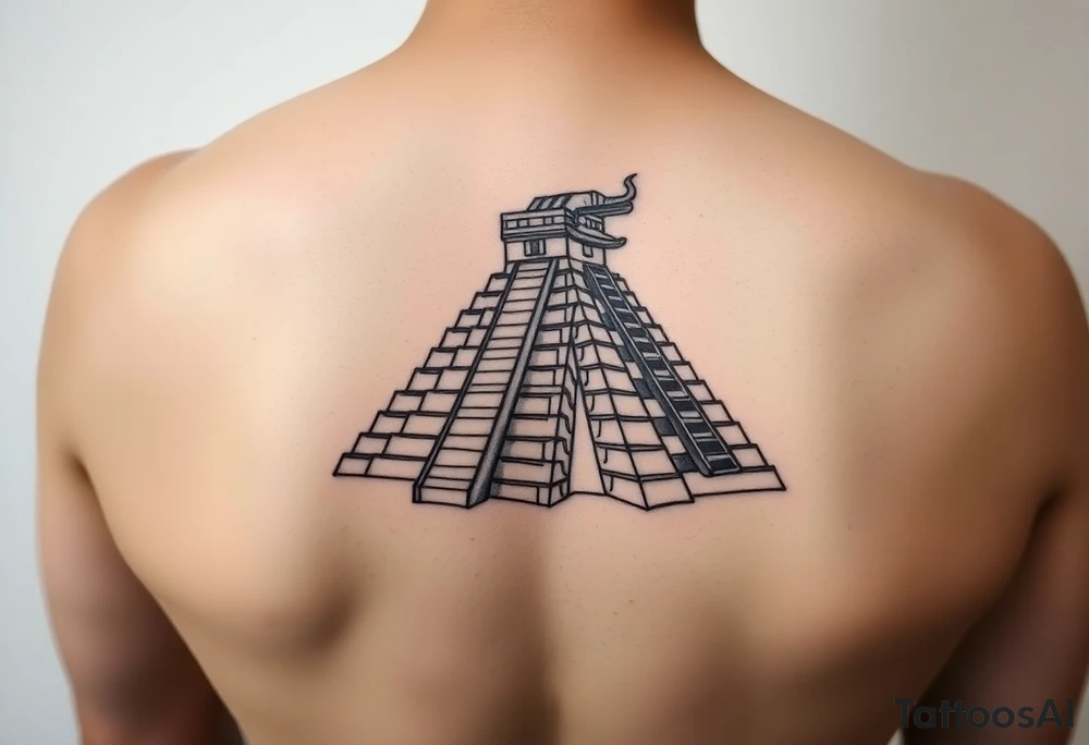 Quetzalcoatl pyramids tattoo idea