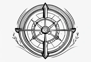 Spartan shield with spears tattoo idea