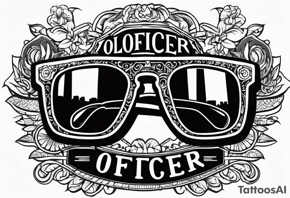 sunglasses Officer tattoo idea