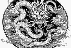 Escaping demons from hell tattoo idea