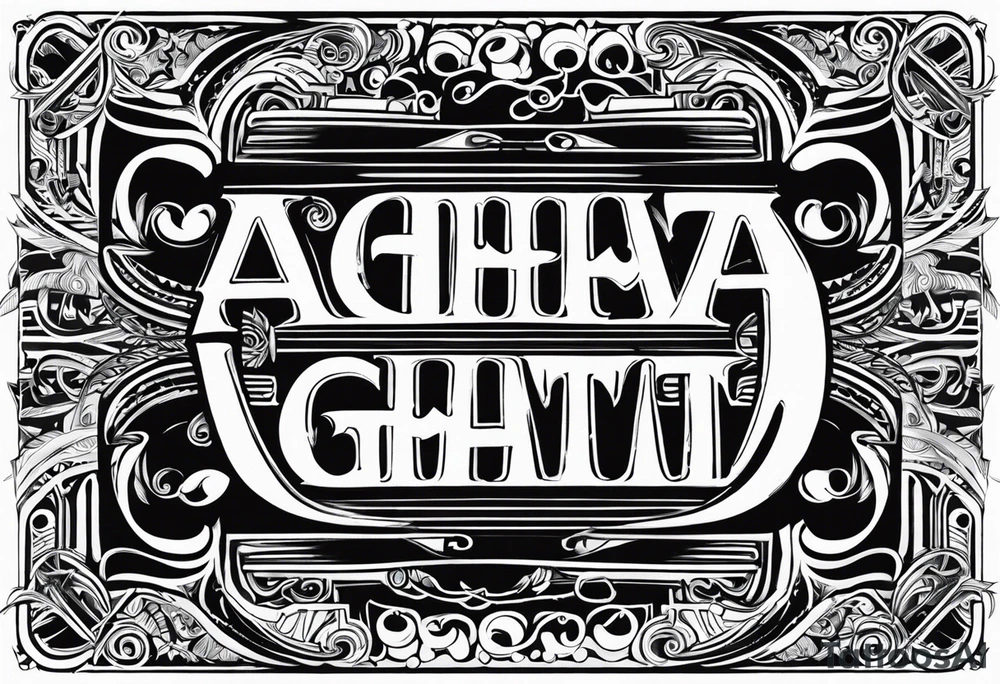 Aghata tattoo idea