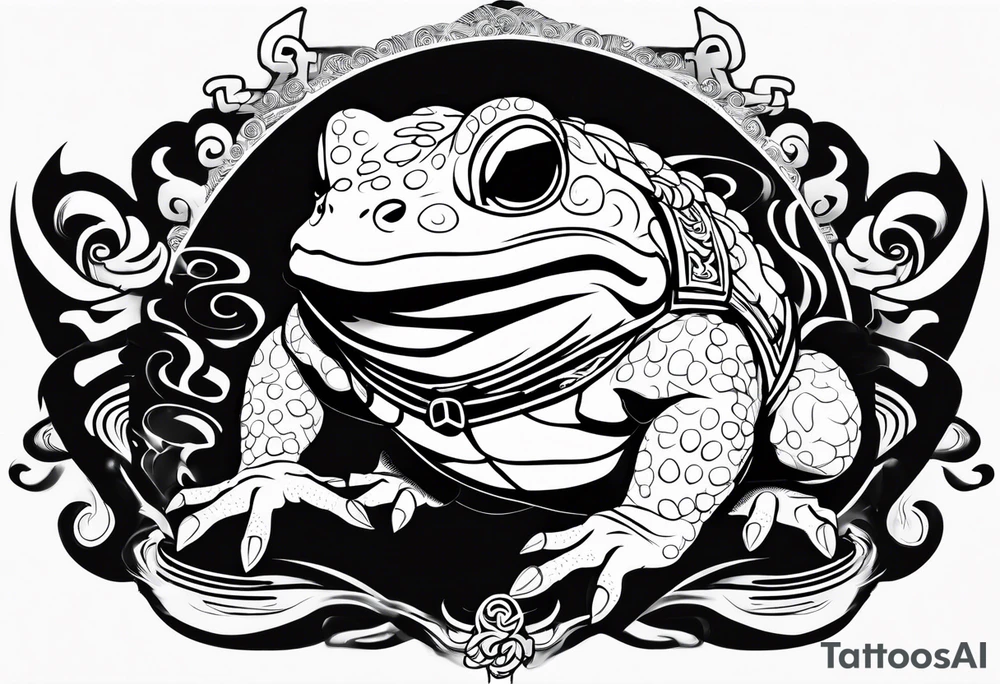 Jiraiya Naruto Gamakichi toad tattoo idea