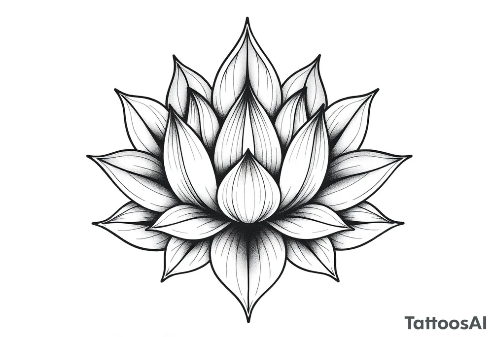 Lotus flower tattoo idea