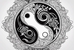 Yin Yang tattoo idea
