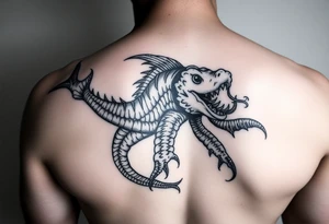 underwater poseidon tattoo idea