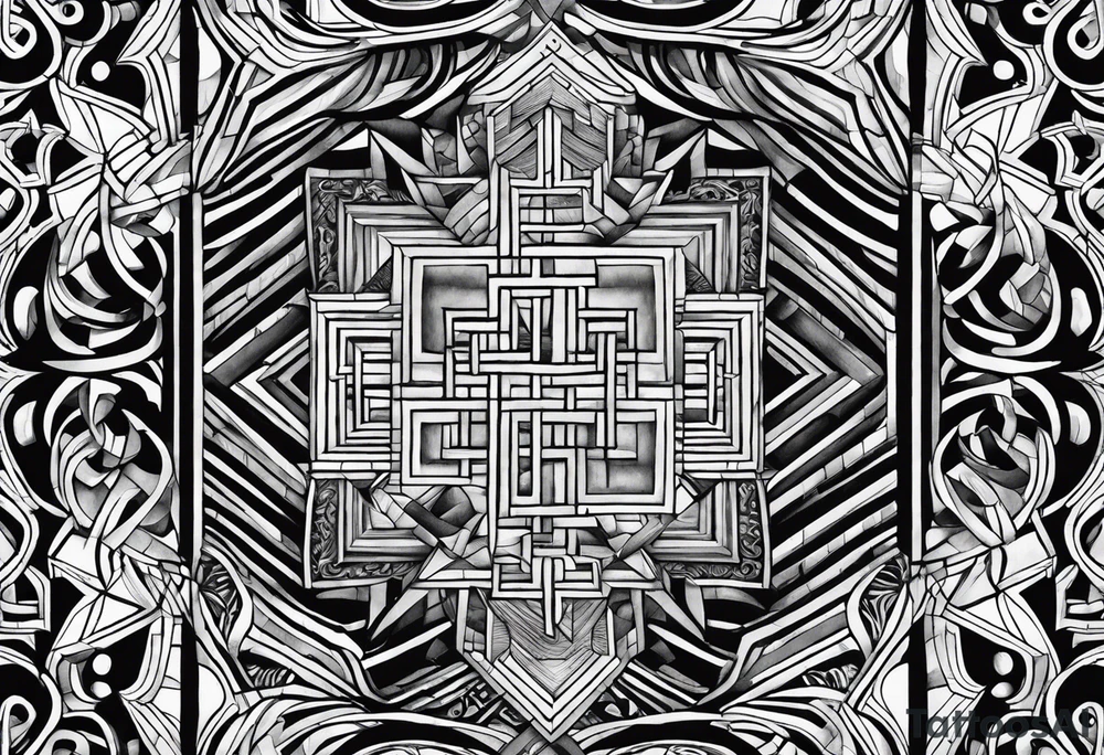 simple with asia, africa, europe tattoo idea